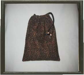   Leotard Grip Bags / Small Brown Leopard Gymnasts Birthday Goody Bag