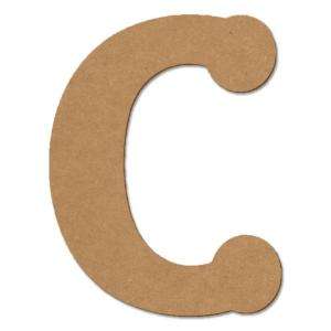 Design Craft MIllworks 8 in. MDF Bubble Letter (C) 47254 at The Home 