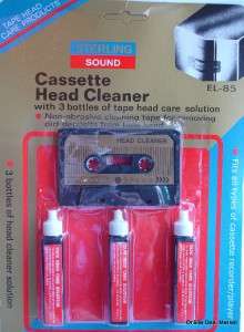 Lot Of 9 Pack Audio Tape Cassette Head Cleaner Kit NEW  