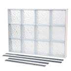    NailUp2 Glass Block Window, 32 in. x 24 in., Ice Pattern 