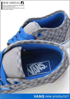 Vans Womens Chukka Low (Check) Gray/Blue Shoes #V231  