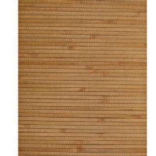 The Wallpaper Company 72 sq.ft. Brown Bamboo Grasscloth Wallpaper 