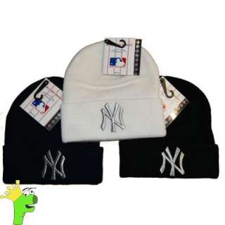 Mens New York Yankees Turn up Winter Wooly hat  