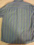   Mens Long Sleeve Dress Button Down Shirts Size Large Stripes  