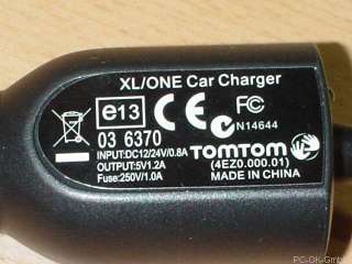   car charger, without USB cable, without car holder, without TMC cable