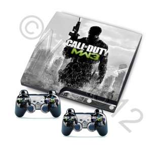 Call of Duty Modern Warfare MW3 Sticker Aufkleber Playstation PS 3 Fat 
