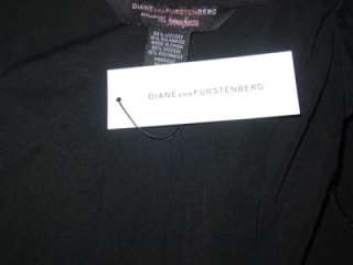 Diane von Furstenberg black jersey TWISTER dress NEW 8  