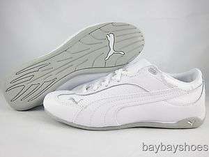   CAT LEATHER WHITE/GRAY VIOLET MOTORSPORTS CASUAL REPLI WOMEN ALL SIZES