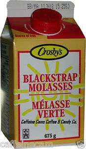 CROSBYS BLACKSTRAP MOLASSES 675g CARTON  