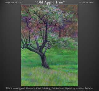 Apple Tree Maine Fine Art Landscape Painting Bechler  