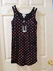 dc shoes adorable logo tank top shirt xs xsmall black with hot pink 