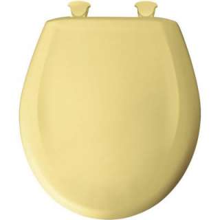 BEMIS Round Closed Front Toilet Seat in Yellow 200SLOWT 211 at The 