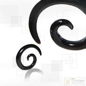 Stück Spirale, Schnecke aus schwarzem, echtem Büffelhorn, leicht 
