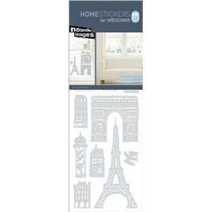 Paris   Skyline, Eiffelturm, Triumphbogen, Mathilde Nivet Aufkleber 