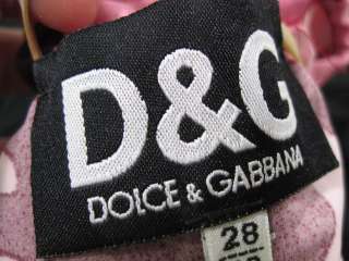 DOLCE & GABBANA Pink Camoflauge Crop Top Sz 28/42  