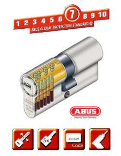 ABUS D10 Profil  Schließzylinder 40/40 +5 Schlüssel NEU  