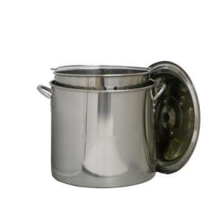  Qt. Stainless Steel Boiling Pot with Lid and Punched Stainless Steel 