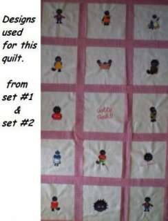 GOLLIWOG,MAMMY,POLLY DOLL EXCLUSIVE EMBROIDERY DESIGNS  