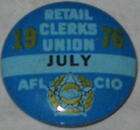 1979 Retail Clerks International Union RCIU Convention LAST Badge 