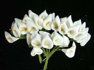 500pc Mini Calla Lily white Wedding/Scrapbooking  