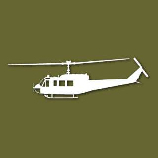 UH 1 D Huey Iroquois Helicopter Vinyl Sticker VSUH1DS  