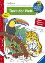 Malvorlagen und Ausmalbilder   Malbuch Tiere der Welt. Malen. Stickern 