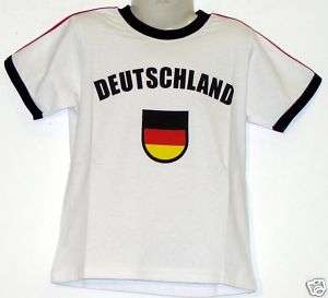 Kinder T shirt Deutschland Trikot Weiss 86 bis 128  