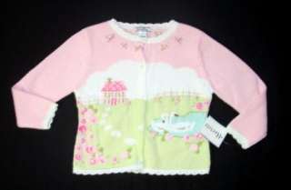 Girls HARTSTRINGS Spring Pink CARDIGAN SWEATER new easter 4T  