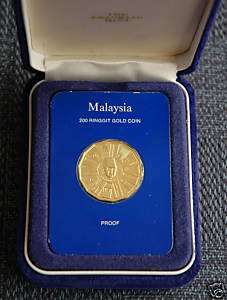1976 Malaysia 200 Ringgit Proof Coin (Original Package)  