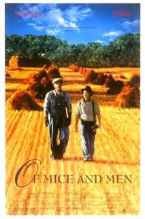 OF MICE AND MEN orig 1992 movie poster JOHN MALKOVICH  