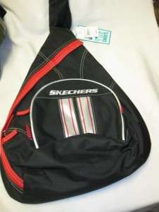 NEW Skechers Sling Style Backpack Black/Red $29.99 Tag  