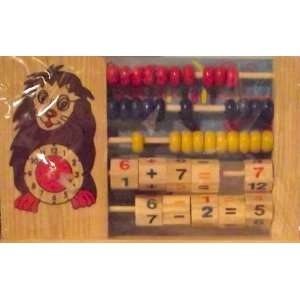  Wooden Children Abacus with Clock Toys & Games