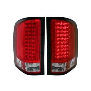 Anzo USA 311047 Chevrolet Silverado Red/Clear LED Tail Light Assembly 