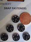 BLACK PRESS STUDS POPPERS SNAP FASTENERS 12mm