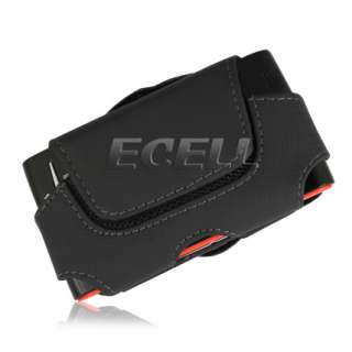 BLACK HORIZONTAL LEATHER POUCH CASE BELT CLIP FOR SONY ERICSSON XPERIA 
