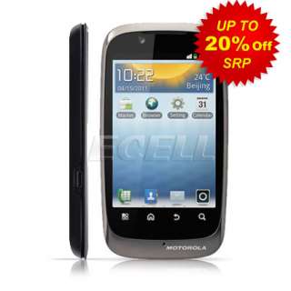 NEW SIM FREE MOTOROLA XT532 BLACK DUAL SIM ANDROID MOBILE PHONE  