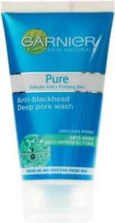Garnier Skin Naturals Pure Deep Pore Wash Anti Blackhead   150ml 