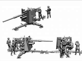 Zvezda Model Kit   German 88mm Flak 36/37   172 Scale   6158   FAST 