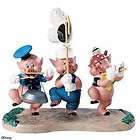 walt disney classic wdcc the three little pigs triumphant trio new 