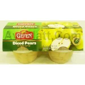 Gefen Diced Pears in Light Syrup Fruit Cup 4   4 oz  