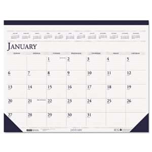 House of Doolittle Two Color Dated Monthly Desk Pad Calendar  