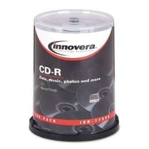 INNOVERA CD R Discs 700MB/80min 52x Spindle Silver 100 