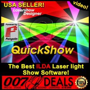 QuickShow 20 FB3 Pangolin RGB USB Laser Show Designer Software 