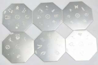 moldes metálicos con diferentes dibujos + 7 Esmaltes de los 