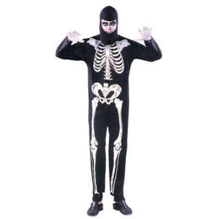 Adult Skeleton Costume   Skeleton   One piece jumpsuit with skeleton 