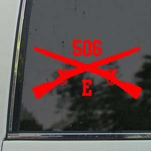  Easy Co 506 PIR Band Of Brothers Red Decal Car Red Sticker 