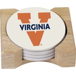  NCAA Virginia Cavaliers Absorbent Coaster Four Pack Gift 