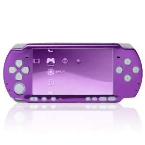  Purple Aluminum Ultra Slim Case Cover For Sony PSP 3000 Video Games