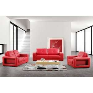  Living Room Furniture on Vig Furniture 3006 3 Piece Living Room Set Red Sofa  Loveseat