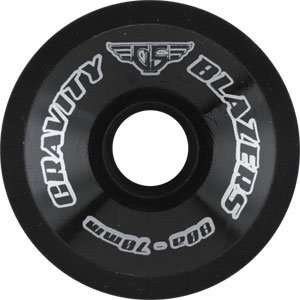 Gravity Blazer 80a 70mm Black Skateboard Wheels (Set Of 4)  